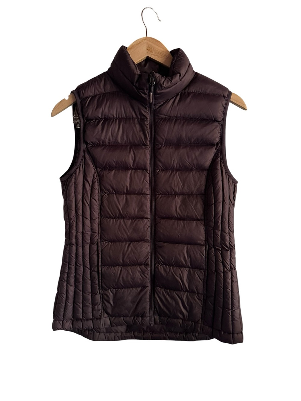 32 Degrees Women’s Lightweight Down Puffer Vest Medium Plum Purple Full Zip